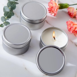 Kate Aspen Travel Size Vanilla Scented Candle Tins with Lids (Set of 96), Bridal Shower Favors, Wedding Favors, Bridesmaid Gifts