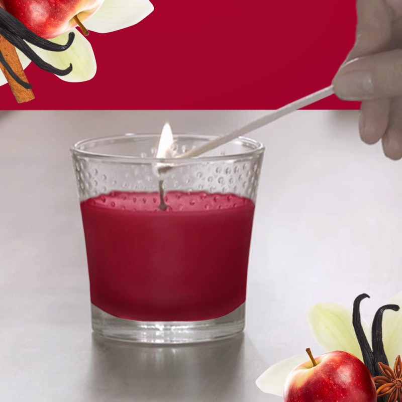 Glade Glade Vela Aromatizante Manzana Y Canela 96 G, color,