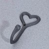 Garneck Iron Hook Key Hooks Hanging Keys 2pcs Towel Hooks,Heart