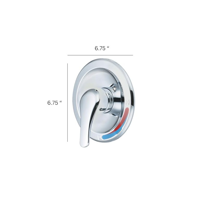 Olympia T-2303 Elite Single Handle Valve Trim Set Chrome