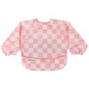 Tiny Twinkle - Full Sleeved Bib - Pink Checkers -