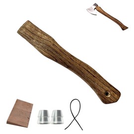 XQSL Axe Handle Replacement, 10.63 in Wood Replacement Hatchet Handle for Camp Axes