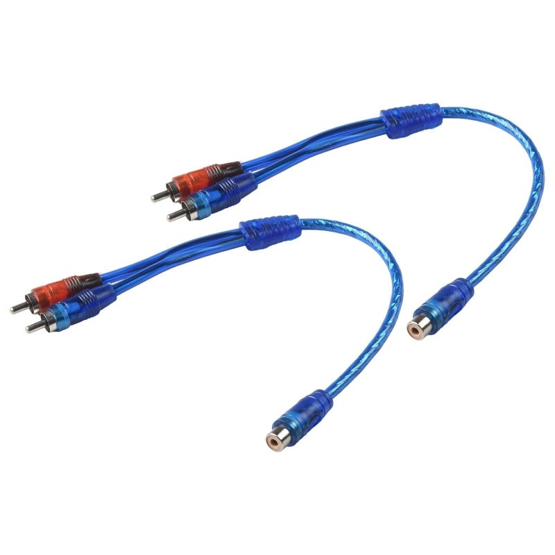 Unbranded/Generic 2pcs RCA Y Splitter Audio Jack Cable Adapter 1