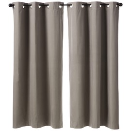 Sun Zero Cyrus Thermal 100% Blackout Grommet Curtain Panel Pair 40" x 63"