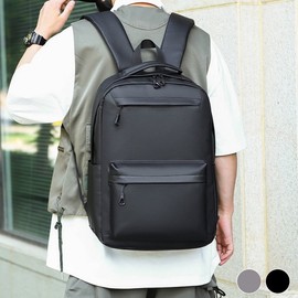 Carrier combined light material laptop storage simple multi Backpack Black/FREE 2ea