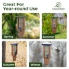 Kingsyard Recycled Plastic Suet Bird Feeder, Double Capacity Tail-Prop Suet