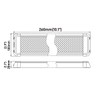 Raycharm RV Marine LED Interior Light Fixture, 10.3" x 3.9"
