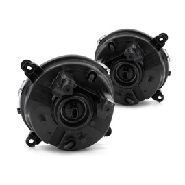 KarParts360 For Jeep Patriot 2007-2017 Headlight Assembly Driver And Passenger Side | Pair | Black | Composite | Replacement For CH2502176, CH2503176 | 5303843AE, 114-01001, 5303842AE