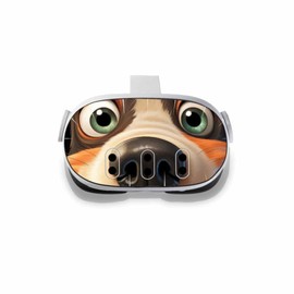 Speed Demon Skin Decal Compatible with Meta Quest 3 - Puppy Eyes - Virtual Reality Vinyl Wrap
