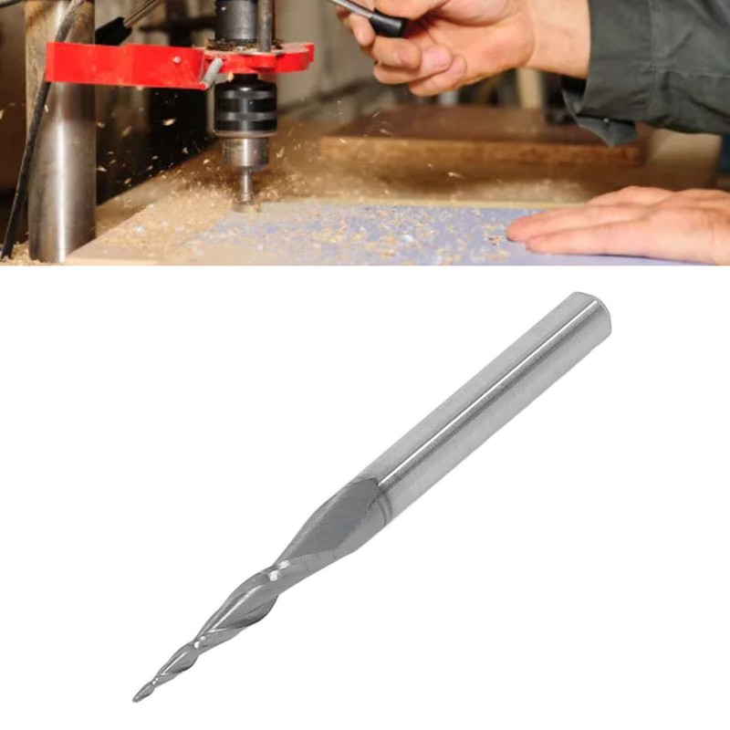 Ball Nose Cutter CNC Spiral Tapered Tungsten Steel Extended End