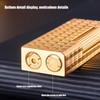 Classic Butane Lighter Metal Side Slide Lgnition Refillable Soft Flame