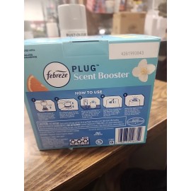 Febreze Plug Scent Booster, Air Freshener, Scented Oil Diffuser, Kit + 1 Refill