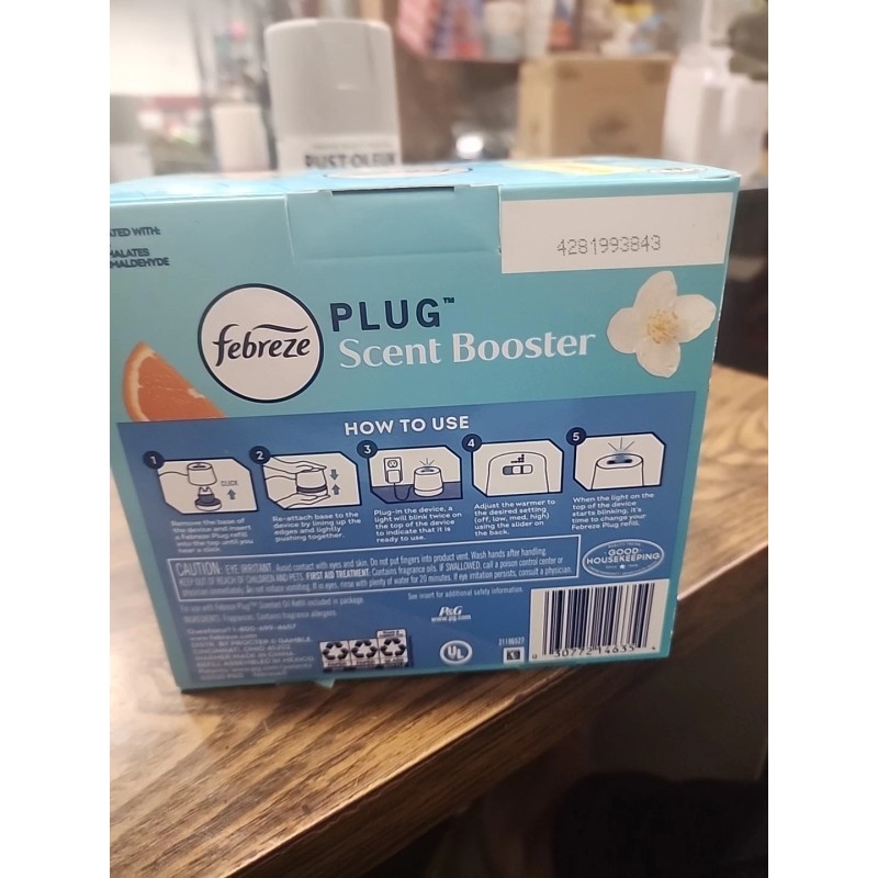Febreze Plug Scent Booster, Air Freshener, Scented Oil Diffuser, Kit