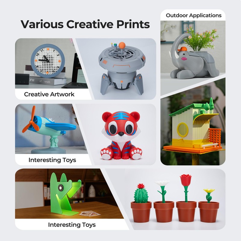 Creality PETG Filament Refill 1.75mm 1KG, No-Spool for Bambu Lab