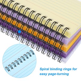 Operitacx 500PCS Multicolor Flash Cards, 3 x 5Inch Ruled Index Cards Spiral Learning Card Note Cards, Easy to Tear Lined Revision Cards for Studying Learning Office School