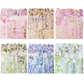 600pcs Vintage Scrapbook Paper,Junk Journal Paper,Scrapbook Supplies Kit