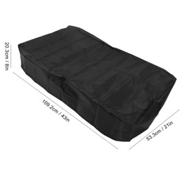 Ice Fishing Sled Cover, All Weather Protective Sleeve with Bottom Elastic Rope, Suitable for 43 X 20 X 8in Sled, 420D Silver Coated Oxford Fabric, Foldable for Storage