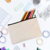 30Pcs Canvas Zipper Pouch Bags, FHDUSRYO DIY Craft Blank Makeup