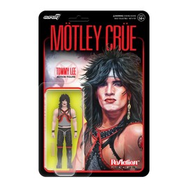 Super7 Motley Crue Tommy Lee (Shout at The Devil) - 3.75" Action Figure with Accessory Heavy Metal Collectibles and Retro Toys