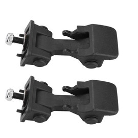 Anxingo ABS Hood Cover Latches Catch Replacement for Jeep Wrangler TJ 1997-2006 Engine Hood (Black, 2 Pack)