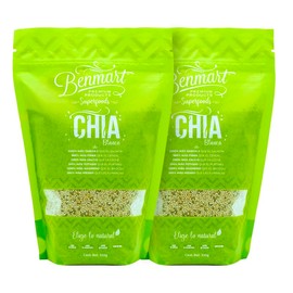 Chía Blanca Benmart 2Pack 700g - Fuente Natural de Fibra y Antioxidantes. 2Pack