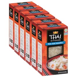 Thai Kitchen Gluten Free Thin Rice Noodles, 8.8 oz (Pack of 6)