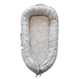 CooCooBaby Infant Lounger, Baby Nest Cover for Baby Girls & Boys, Newborn Essentials for Baby 0-12 Months, 100% Cotton Breathable, Portable Travel Bed (Utopia_Muslin)