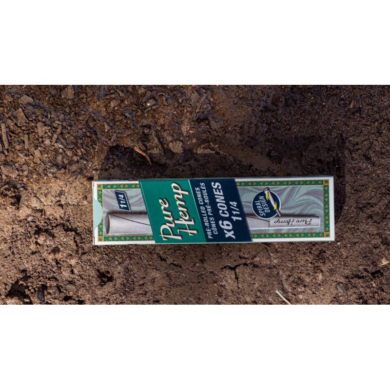 Pure Hemp Classic 1 1/4 Pre-Rolled Spiral Paper (5 Pack