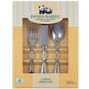 Ginkgo International Panda-Babies 3-Piece Child Stainless Steel Flatware Set