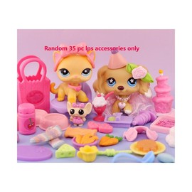 Mini Shop Pet Random for lps Figure Toys- Rare and Compatible with lps Collection:_random 5pc lps & 7pc accessories