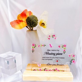 Romantic Valentines Gifts for Her - Anniversary Present for Her, Gifts for Girlfriend, Girlfriend Gifts, Gifts for Wife, I Love You Gifts for Her, Puzzle Piece Decor