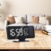 LED Digital Alarm Clock with Temperature and Humidity Display Desktop