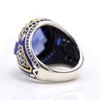 OHMMHO Anillo de joyería turca para hombre con piedra de