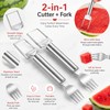 2PCS Watermelon Cutter Slicer for Home Kitchen – Stainless Steel