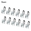 Sunlit Luxury Design Square Clear Diamond Crystal Gem Bling with