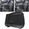 NLQR Front Driver Bottom Replacement Perforated Seat Cover Black Microfiber