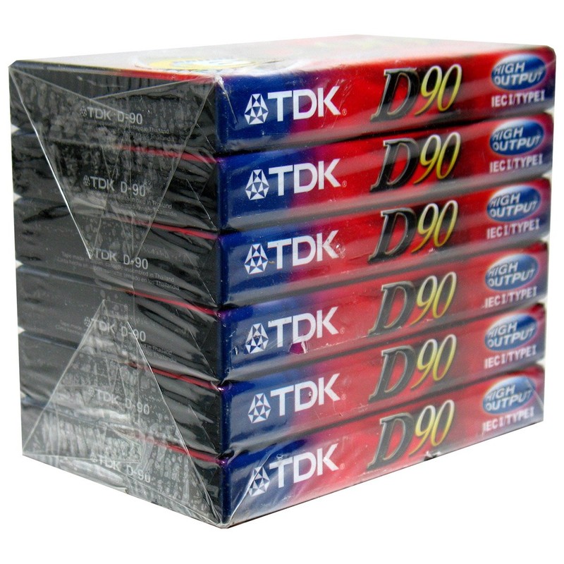 TDK Superior Normal Bias D90 blank cassette tapes (Pack of