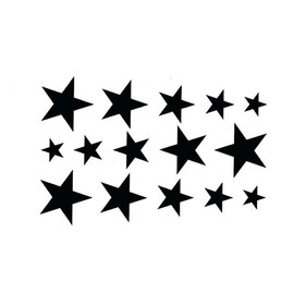 EROSPATemporary Tattoo Sheet / Sticker - Stars - Waterproof