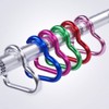 KON Carabiner Heart Shaped Cute Key Holder Hook Aluminum Multifunctional
