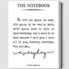 THE NOTEBOOK Motivational Wall Art for Office - Inspirational Canvas