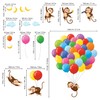 DECOWALL SG-2202 Balloons Monkey Wall Stickers Cartoon Monkeys Decals for
