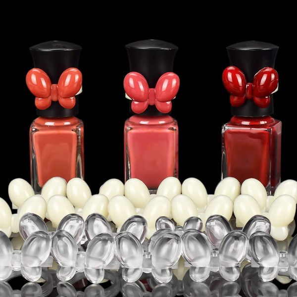 ATOMUS 100 piezas de esmalte de uñas de mariposa, tabla