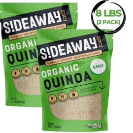 Sideaway Foods Organic Quinoa, 64 oz. - 128 oz. Free Shipping  - 128 oz. (2 Packs)