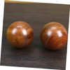 SAFIGLE 2pcs Wooden Massage Balls for Hand Exercise Round Fitness
