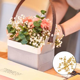 HJIAMA HJIAMA 300 Stück Goldene Musterbeutelklammern – Metallklammern für Scrapbooking, Rundkopfklammern, Bastelzubehör für Heimwerker