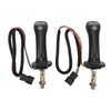 2Pcs 3 Buttons Excavator Joystick Handles, Joystick Handle for Doosan