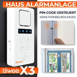 tiiwee Home Alarm System Kits, Alarm System with Window or Door Sensors and Remote Control, Expandable, Alarm Mode or Notification Mode