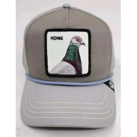 Goorin Bros Homie Pigeon Hat Goorin Bros The Farm SnapBack Rope Trucker Gray Adjustable