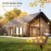 addlon 4 Pack G40 Solar Replacement Bulbs, E17 3V Shatterproof