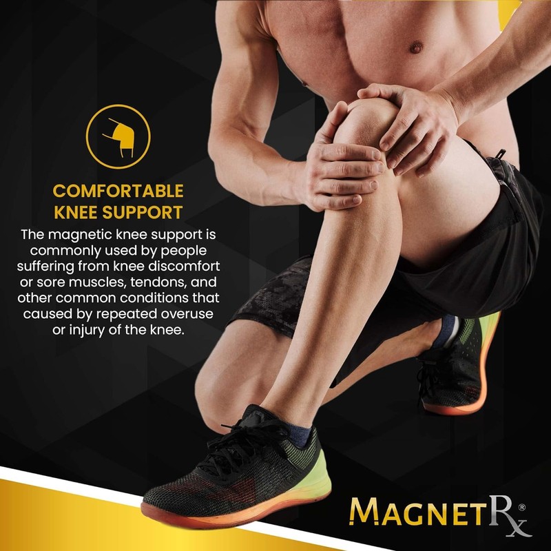 MagnetRX® Magnetic Knee Support Compression Stockings (2-Pack), Knee Pads for